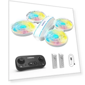 Mini Drone with LED Lights for Kids — Flying Toys, DEERC