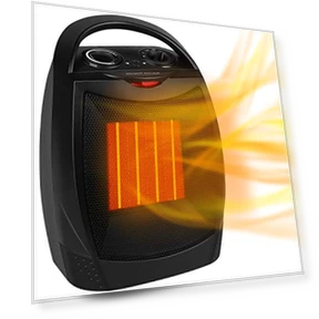 Portable Electric Space Heater with Thermostat, 1500W/750W, Fast Heating for Indoor Use — Portable Heating Solutions, GiveBest