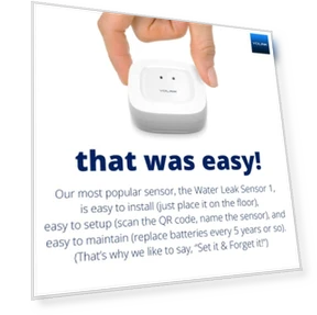 Smart Home Starter Kit with Hub & Water Leak Sensors — Water Leak Detection Systems, YoSmart