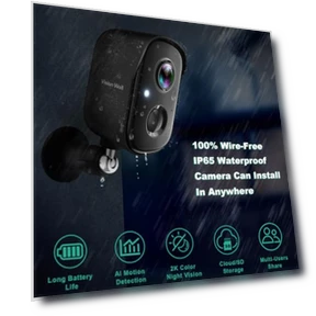Wireless Outdoor Security Camera — Security Cameras, VISION WELL