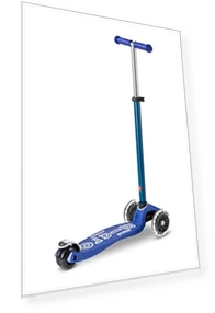 Maxi Deluxe LED Three Wheeled Scooter — Push Scooters, Micro
