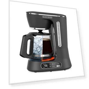 Split Brew 12-Cup Digital Coffee Maker — Electric Blade Coffee Grinders, BLACK+DECKER