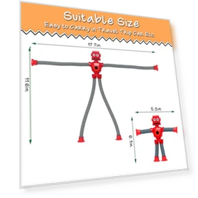 Telescopic Suction Cup Robot Easter Toy — Infant & Early Childhood Playthings, SYSAMA