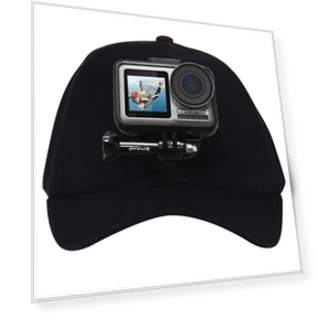 Baseball Hat with Camera Mount — Wearable Cameras, PULUZ