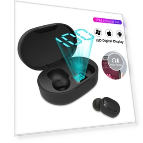 LED Display Wireless Earphone — Audio Gear, E6S