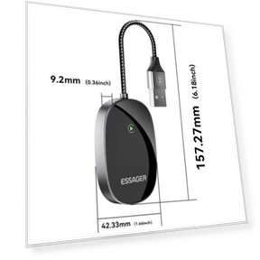 Wired to Wireless CarPlay Adapter — USB, ESSAGER