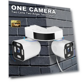 Dual Lens PTZ Wireless Outdoor Security Camera — Security Cameras