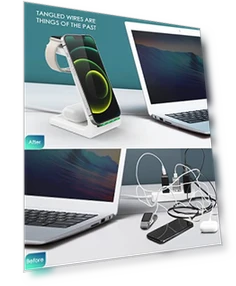 3 in 1 Fast Desk Charging Station — Charging Solutions, CYSPO TECHNOLOGY (SHENZHEN) CO., LTD