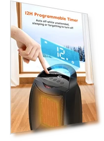 Digital Space Heater — Portable Heating Solutions, GiveBest