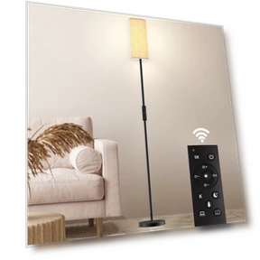 Smart Floor Lamp with Remote Control and Bulb Included — LED, EDISHINE