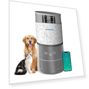 Smart Pet Air Purifier with Aromatherapy Diffuser — Activated Carbon Air Purifiers, Samrado