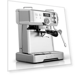 Stainless Steel Espresso Machine with Milk Frother — Milk Frothers, SUMSATY
