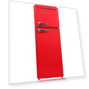 2 Door Apartment Size RETRO Refrigerator with Top Freezer — Mini Fridges, Frigidaire