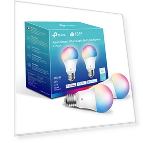 Full Color Changing Dimmable Smart WiFi Bulbs — LED, Kasa Smart