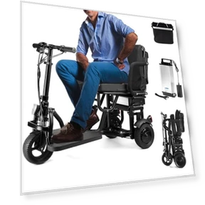 Lightweight Folding Scooter — Mobility Scooters, mujo-24V