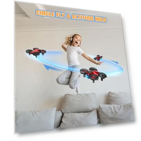 Mini Drone with 3D Flip and Auto Hovering — Interactive Figures & Robots, Drrntr