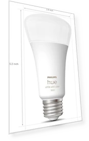 Smart 100W A21 LED Bulb - White and Color Ambiance — LED, Philips Hue