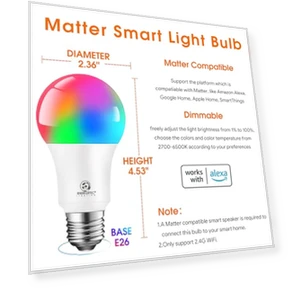 Smart A19 LED Light Bulb — Lighting Solutions, E ENERGETIC LIGHTING