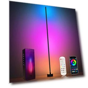Smart RGB LED Corner Floor Lamp — LED, Miortior