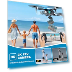 2K HD FPV Drone with Brushless Motor — Drones & UAV Technology, Scrubuz