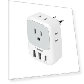European Travel Plug Adapter USB C — Chargers, TESSAN