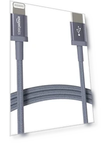 Fast Charging USB-C to Lightning iPhone Charger Cable — Lightning, Amazon Basics