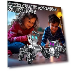 Gesture Sensing Stunt Robot Dog RC Car — Interactive Figures & Robots, Aprilwolf