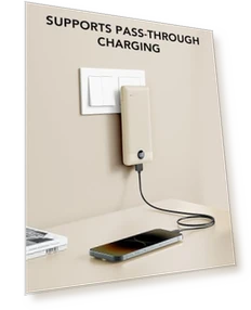 Portable Charger with Built-in Cables and AC Wall Plug — Chargers, Dong guan Utopia-Originality Technology Co., Ltd
