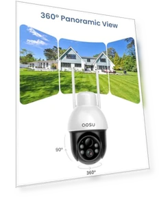 Solar Camera Security Outdoor — Smart Home Security, AOSU