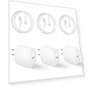 USB C Fast Charger Kit — Lightning, Mitesbony