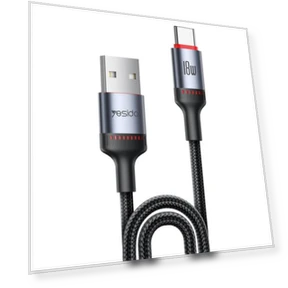 18W 3A USB to USB-C / Type-C Charging Data Cable — Cables, Yesido