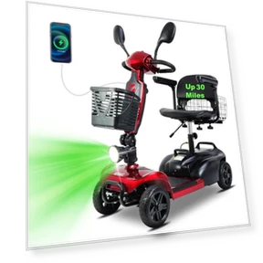 Long Range Travel Mobility Scooter — Mobility Scooters, MOVEMAGIC