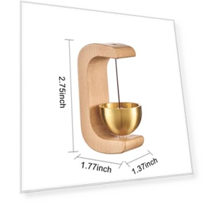 Magnetic Shopkeepers Bell Wood Doorbell Wind Chime — Chimes, EDINGM