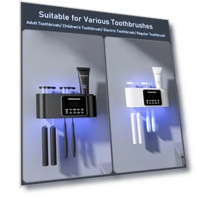 Smart Toothbrush Holder with Drying & Cleaning — Brushes & Holders, WREWING