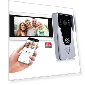WiFi Video Doorbell Intercom with Monitor System — Smart Home Security, AMOCAM