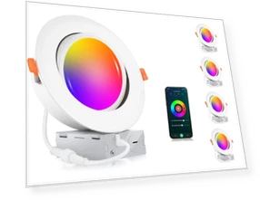 6 inch Gimbal Smart WiFi LED Recessed Lights — LED, CLOUDY BAY