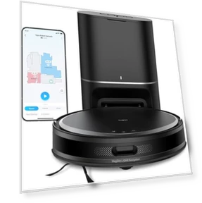 Ultra-Slim LiDAR Smart Navigation Robot Vacuum and Mop with Self-Emptying Dock — Smart Cleaning Robots, Tapo