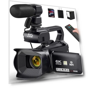 6K 64MP Video Camera Camcorder — Camcorder, DSIPSN