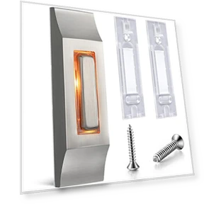 Heavy Duty Metal Door Bell Button with Warm LED Light — Push Buttons, Enhon