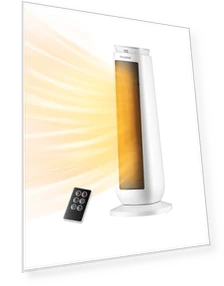 Oscillating Ceramic Tower Space Heater — Portable Heating Solutions, PELONIS