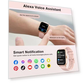 Smart Watch for Women with Alexa, Fitness Tracking, and Waterproof Design — Smartwatches, aeac