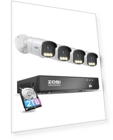 Система видеонаблюдения 4K PoE — Камеры наблюдения, ZOSI