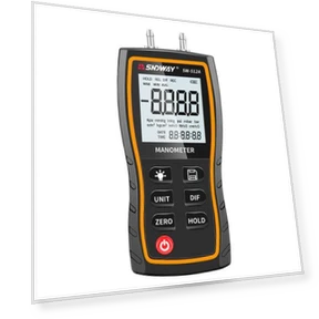 Digital Handheld Differential Pressure Gauge — Differential Pressure Gauges, SNDWAY