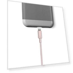 Nylon USB-A to Lightning Charger Cable — Chargers & Cables, Amazon Basics
