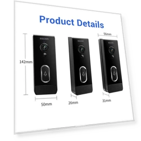 Intelligent Two-Way Voice Night Vision Wireless Doorbell — Smart Home Security, ESCAM