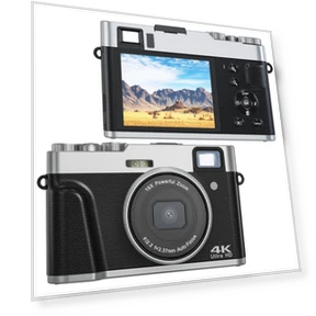 4K HD 16X Zoom Photography Digital Camera — Mirrorless Cameras