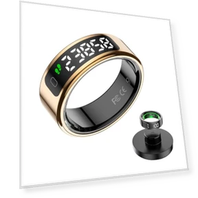 LED Smart Ring Health Tracker — Wearable Accessories, Comforniture
