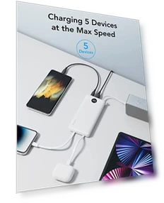 Portable Charger Power Bank with Built-in Cables — Charging Solutions, VRURC