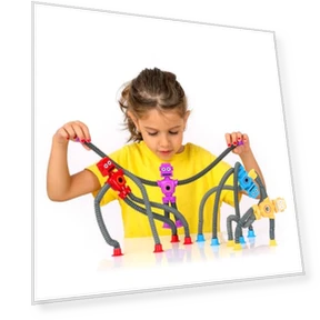 Sensory Robot Toys 4pk - Top Pop Tubes Fidget — Stress Relievers, NUTTY TOYS