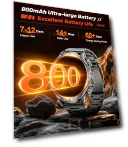 Smart Watch with LED Flashlight and Health Monitoring — Smartwatches, LIGE
